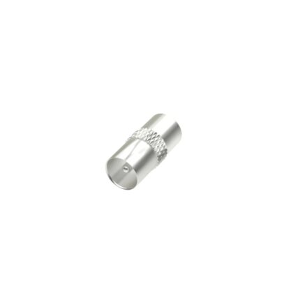 Hama Essential Adattatore antenna - Doppio coassiale maschio - Colore argento