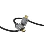 Cavo HDMI 8K maschio Hama Prime - Lunghezza 3 m - Certificato - Supporta eARC e 3D - Terminali placcati in oro - Ethernet - Velocità fino a 48 Gbps - Schermatura completa - Colore grigio - immagine 4