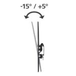Hama Supporto fisso a parete per TV fino a 75" - Peso max 40 kg - Inclinabile - VESA 400x400 mm - Acciaio - Livella a bolla integrata - Colore nero - immagine 2