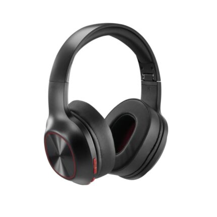 Hama Spirit Calypso II Cuffie con microfono omnidirezionale - Bluetooth - Portata 10 m - Archetto regolabile - Pieghevoli - Assistente vocale - Ricarica tramite USB-C - Colore nero e rosso