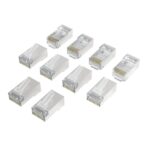 Hama Essential Pack da 10 terminali RJ45 - Cat 6A - Schermato - Velocità fino a 10 Gbps - Colore argento - immagine 2