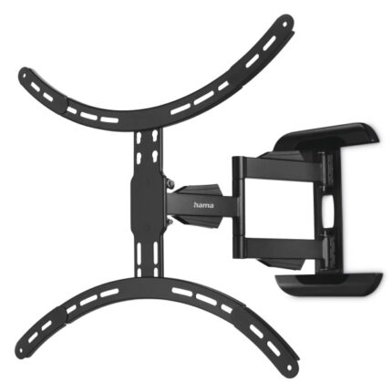 Hama Supporto a parete per TV fino a 75" - Peso max 45 kg - Inclinabile - Girevole - VESA 600x500 mm - Acciaio - Gestione cavi - Livella a bolla - Colore nero
