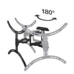 Hama Supporto a parete per TV fino a 75" - Peso max 45 kg - Inclinabile - Girevole - VESA 600x500 mm - Acciaio - Gestione cavi - Livella a bolla - Colore nero - immagine 4