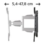 Hama Supporto a parete per TV fino a 75" - Peso max 45 kg - Inclinabile - Girevole - VESA 600x500 mm - Acciaio - Gestione cavi - Livella a bolla - Colore nero - immagine 5