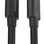 Cavo USB-C maschio Hama Essential - Lunghezza 1 m - Velocità fino a 80 Gbps - Doppia schermatura - Colore nero - immagine 2