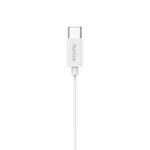 Hama Classy Auricolari con microfono omnidirezionale - Cavo 1,2 m - Connettore USB-C - Assistente vocale - Colore bianco - immagine 4