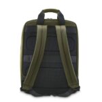 2" - Capacità 13 l - Poliestere riciclato - Interno imbottito - Idrorepellente - 36 x 44 x 12 cm - Colore nero e verde