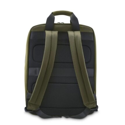 2" - Capacità 13 l - Poliestere riciclato - Interno imbottito - Idrorepellente - 36 x 44 x 12 cm - Colore nero e verde