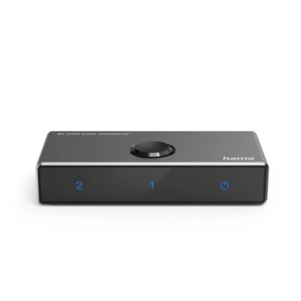 Hama Essential Switch HDMI 8K - Bidirezionale - Indicatore LED - 1 ingresso 2 uscite - 2 ingressi 1 uscita - Colore nero