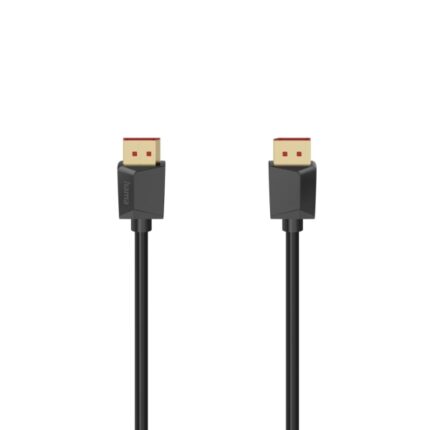 Cavo DisplayPort 2.1 8K Hama Essential - Lunghezza 2 m - Doppia schermatura - Velocità fino a 40 Gbps - Colore nero