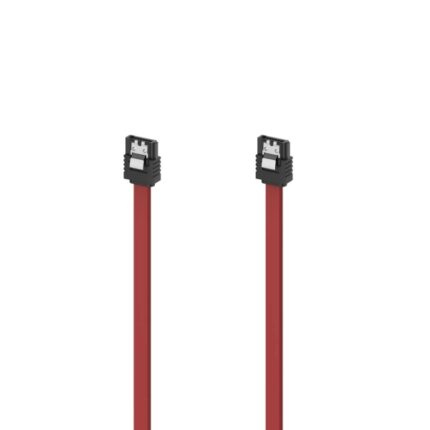 Cavo dati Sata III Hama Essential - Velocità fino a 6 Gbps - Lunghezza 45 cm - Colore rosso