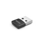 Hama Confezione da 3 adattatori USB - USB-A maschio - USB-C maschio - Velocità fino a 480 Mbit/s - Colore nero