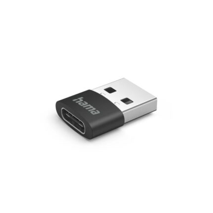 Hama Confezione da 3 adattatori USB - USB-A maschio - USB-C maschio - Velocità fino a 480 Mbit/s - Colore nero
