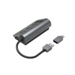 Hama Essential Hub USB 3.2 - Cavo USB-A integrato - Adattatore USB-C - Scheda SD - Scheda Micro-SD - 3x USB-A - Colore nero e grigio - immagine 2