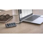 Hama Essential Hub USB 3.2 - Cavo USB-A integrato - Adattatore USB-C - Scheda SD - Scheda Micro-SD - 3x USB-A - Colore nero e grigio - immagine 4