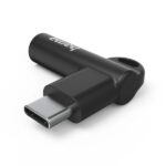 Adattatore angolato Hama - 90º - USB-C maschio - Jack 3,5 mm femmina - Colore nero - immagine 3
