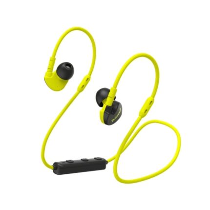 Hama Freedom Athletics III Auricolari sportivi - Bluetooth - Portata 10 m - Microfono omnidirezionale - Assistente vocale - Ricarica tramite USB-C - Colore nero e giallo