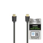 Cavo HDMI 8K maschio Hama Essential - Lunghezza 2 m - Certificato - Supporta eARC - Terminali placcati in oro - Ethernet - Velocità fino a 48 Gbps - Schermatura completa - Colore nero