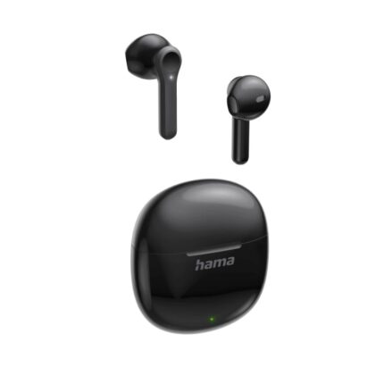 Hama Action One Cuffie con microfono omnidirezionale - Bluetooth - Portata 10 m - Assistente vocale - Ricarica tramite USB-C - Colore nero