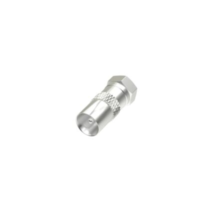 Hama Essential Adattatore da connettore F a coassiale - Colore argento
