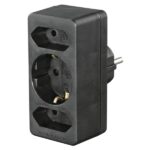 Hama Presa multipla a muro con 3 prese - Potenza massima 3680 W - 1x Schuko - 2x Tipo C - Colore nero