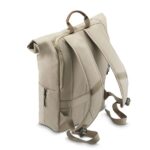 Hama Silvan Zaino per laptop fino a 16,2" - Capacità espandibile da 15 a 22 l - Poliestere riciclato - Interno imbottito - Tasca frontale - 32 x 46 x 14 cm - Colore beige - immagine 5