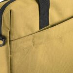 Hama Silvan Borsa per laptop fino a 16,2" - Poliestere riciclato - Tasca frontale - Interno imbottito - 42x5x32cm - Colore beige e giallo - immagine 5