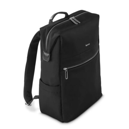 2" - Capacità 15 L - Poliestere - Interno imbottito - Cerniera bidirezionale - Base rinforzata - Tasche laterali - 34 x 44 x 11 cm - Colore nero
