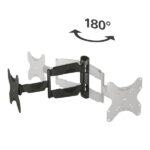 Hama Supporto a parete per TV fino a 48" - Peso max 35 kg - Inclinabile - Girevole - VESA 200x200 mm - Acciaio - Gestione cavi - Colore nero - immagine 4