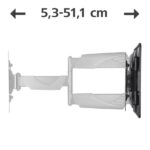 Hama Supporto a parete per TV fino a 48" - Peso max 35 kg - Inclinabile - Girevole - VESA 200x200 mm - Acciaio - Gestione cavi - Colore nero - immagine 5