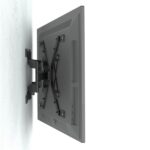 Hama Supporto a parete per TV fino a 90" - Peso max 40 kg - Inclinabile - Girevole - Extrapiatto - VESA 600x400 mm - Alluminio - Gestione cavi - Dima di foratura - Colore nero - immagine 3