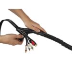 Hama Organizzatore cavi a spirale 20 mm - Flessibile - Lunghezza 2,5 m - Adattatore per installazione - Colore nero - immagine 5