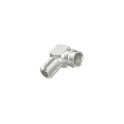 Hama Essential Adattatore 90º per connettore F - Colore argento