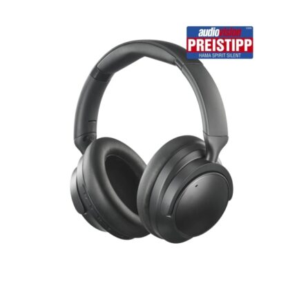 Hama Spirit Silent Cuffie con microfono omnidirezionale - Bluetooth - Archetto regolabile - Pieghevoli - Assistente vocale - Ricarica tramite USB-C - Colore nero