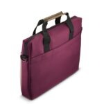 Hama Silvan Custodia per laptop fino a 14,1" - Poliestere riciclato - Tasca frontale - Interno imbottito - 39x5x31cm - Colore beige e bordeaux - immagine 3