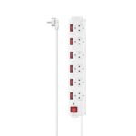 Hama Presa multipla con 6 prese - Potenza massima 3680 W - Cavo 1