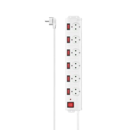 Hama Presa multipla con 6 prese - Potenza massima 3680 W - Cavo 1