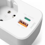 Hama Ciabatta con 3 prese - Potenza massima 3680 W - 1x Schuko - 1x USB-C - 1x USB-A - Power Delivery - Colore bianco - immagine 5