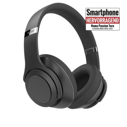 Hama Passion Turn Cuffie con microfono omnidirezionale - Bluetooth - Radio 10 m - Pieghevoli - Archetto regolabile - Assistente vocale - Ricarica tramite USB-C - Colore nero