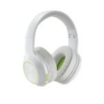 Hama Spirit Calypso II Cuffie con microfono omnidirezionale - Bluetooth - Archetto regolabile - Portata 10 m - Pieghevoli - Assistente vocale - Ricarica tramite USB-C - Colore bianco e verde