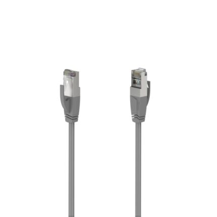 Hama Essential Cavo di rete UTP RJ45 Cat-5e - Lunghezza 3 m - Velocità fino a 1 Gbps - Schermato - Colore grigio