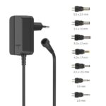 Hama Alimentatore multi-dispositivo - Potenza 7,2 W - Indicatore LED - 7 adattatori - Intensità massima 0,6 A - Tensione regolabile - Colore nero - immagine 5