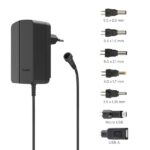 Hama Alimentatore multi-dispositivo - Potenza 18 W - Tensione 12 V - Indicatore LED - 7 adattatori - Intensità massima 1