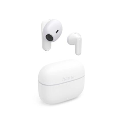 Hama Freedom Light II Cuffie con microfono omnidirezionale - Bluetooth - Autonomia fino a 20 ore - Portata 10 m - Assistente vocale - Ricarica tramite USB-C - Colore bianco