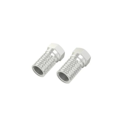 Hama Essential Pack da 2 connettori F maschio - Cavi fino a 6