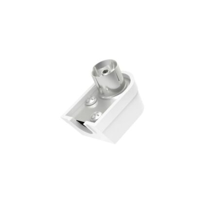 Hama Essential Connettore coassiale femmina - Angolo 90º - Fissaggio con vite - Cavi fino a 6 mm - Colore argento