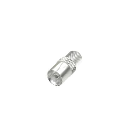 Hama Essential Adattatore da connettore F a coassiale - Colore argento