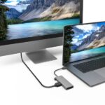 Hama Essential Hub USB 3.2 - Potenza massima 100 W - Cavo USB-C integrato da 15 cm - Power Delivery - Scheda SD - Scheda Micro-SD - HDMI 4K - USB-C - 4x USB-A - Colore grigio - immagine 3