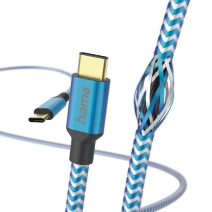 5 m - Nylon - Velocità fino a 480 Mbps - Placcato in oro - Colore blu