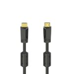 Cavo HDMI 4K maschio Hama Essential - Lunghezza 10 m - Supporta ARC - Terminali placcati in oro - Ethernet - Velocità fino a 18 Gbps - Schermatura completa - Colore nero